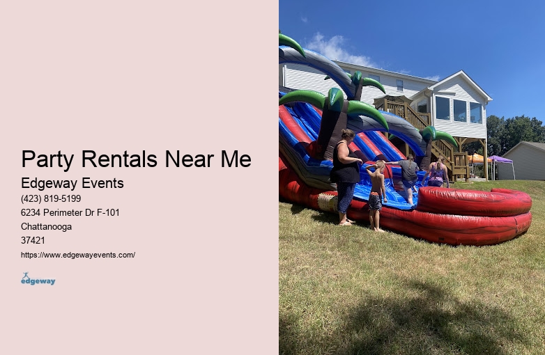 Party Event Rentals Near Me